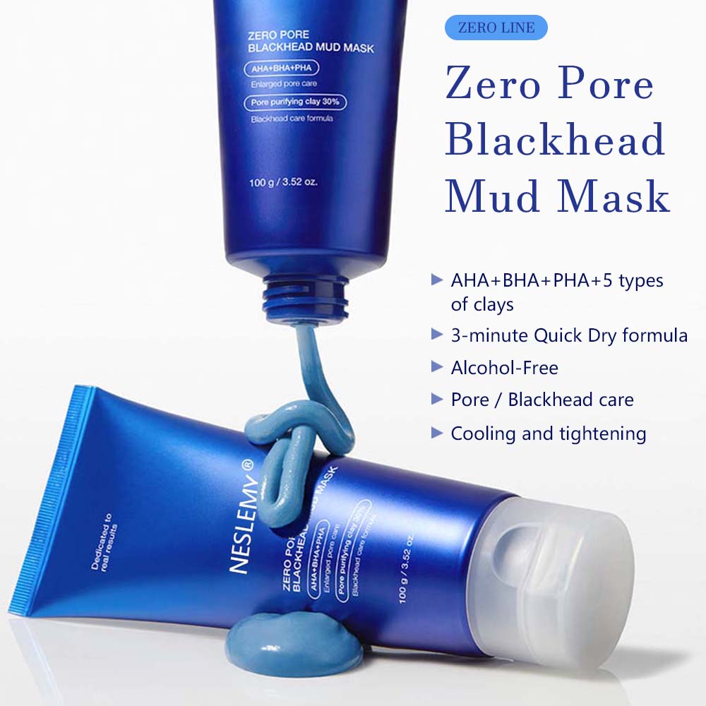 NESLEMY™ Zero Pore Blackhead Mud Mask – Deep Cleansing & Pore Minimizer