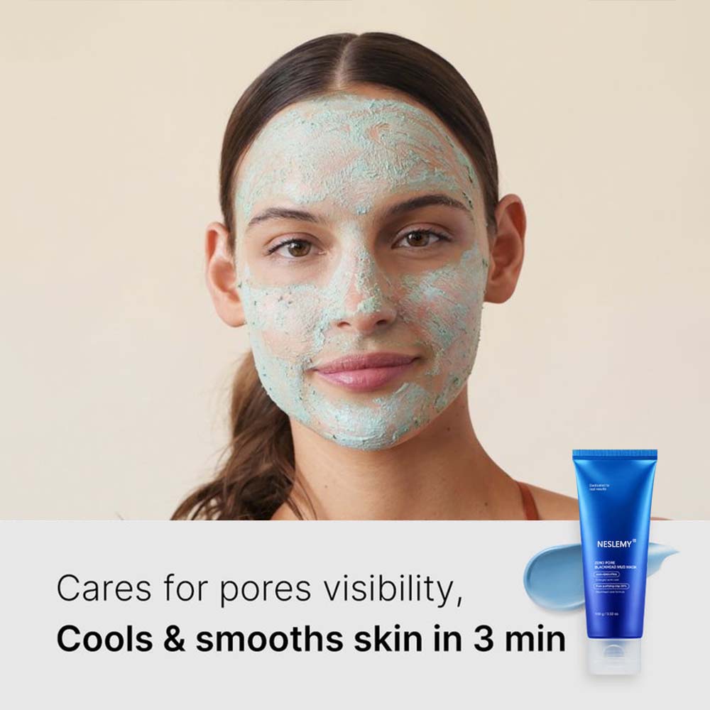 NESLEMY™ Zero Pore Blackhead Mud Mask – Deep Cleansing & Pore Minimizer
