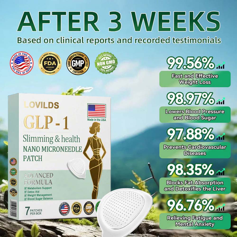 【Last Day Promotion 80% OFF🔥】LOVILDS™ NIDDK-Tirzepatide Slimming & health NANO MICRONEEDLE PATCH🇺🇸👨‍⚕️（Zero Pain, 24/7 Release | Lose 20lbs FAST | 90% Sugar Drop | ）🔥